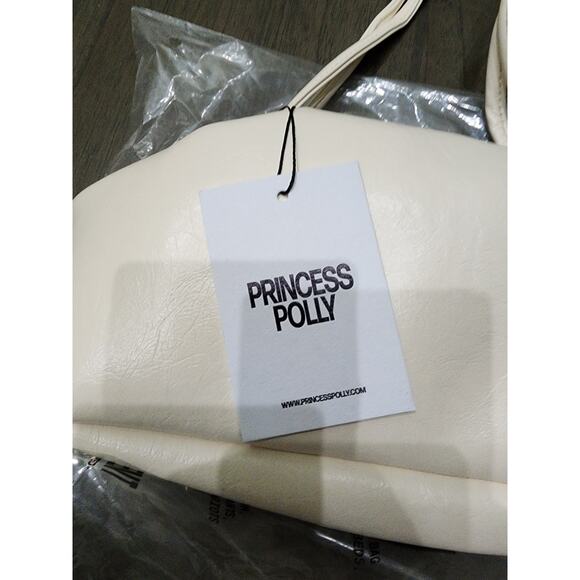NWT - Princess Polly Just Peachy Shoulder Bag - White - Picture 4 of 6
